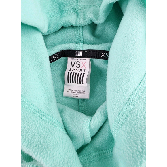 Victoria's Sport Womens Medium Pullover Fleece Hoodie Sea Foam Green Size XS - Picture 6 of 6